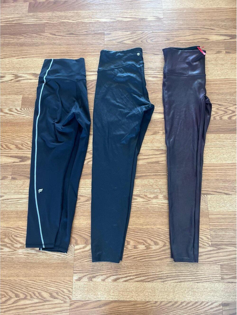 SPANX metallic leggings Size Large